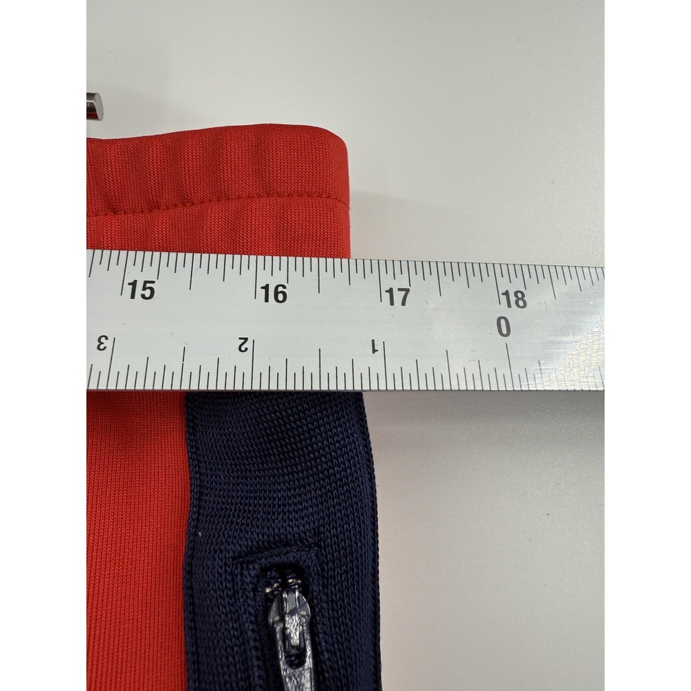 Nike Martine Rose Track Pants Mens Large Red Navy Zip Hem Joggers Side Pocket - Picture 9 of 11